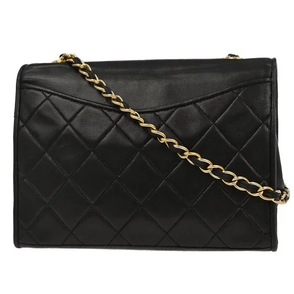 Chanel Black Lambskin Full Flap Shoulder Bag 116663 - Picture 2 of 10